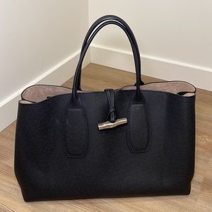Longchamp XL Roseau Leather Handbag